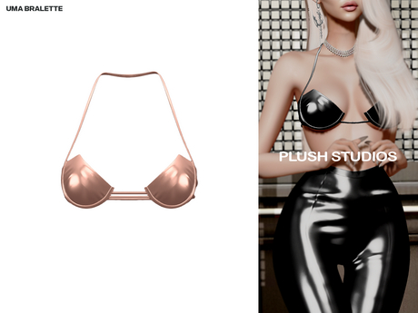 Second Life Marketplace - PlushStudios. Uma Bralette - Nude